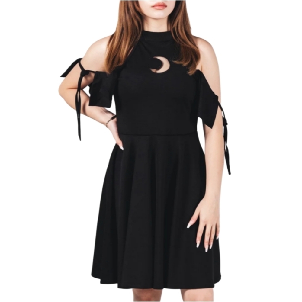 Forbidden Alchemy Moon Cutout Dress